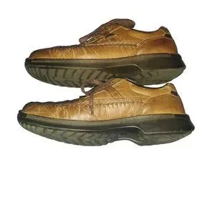 Ecco | Shoes | Ecco Sz 2 46 Distressed Brown Moc Toe Casual  display picture 3